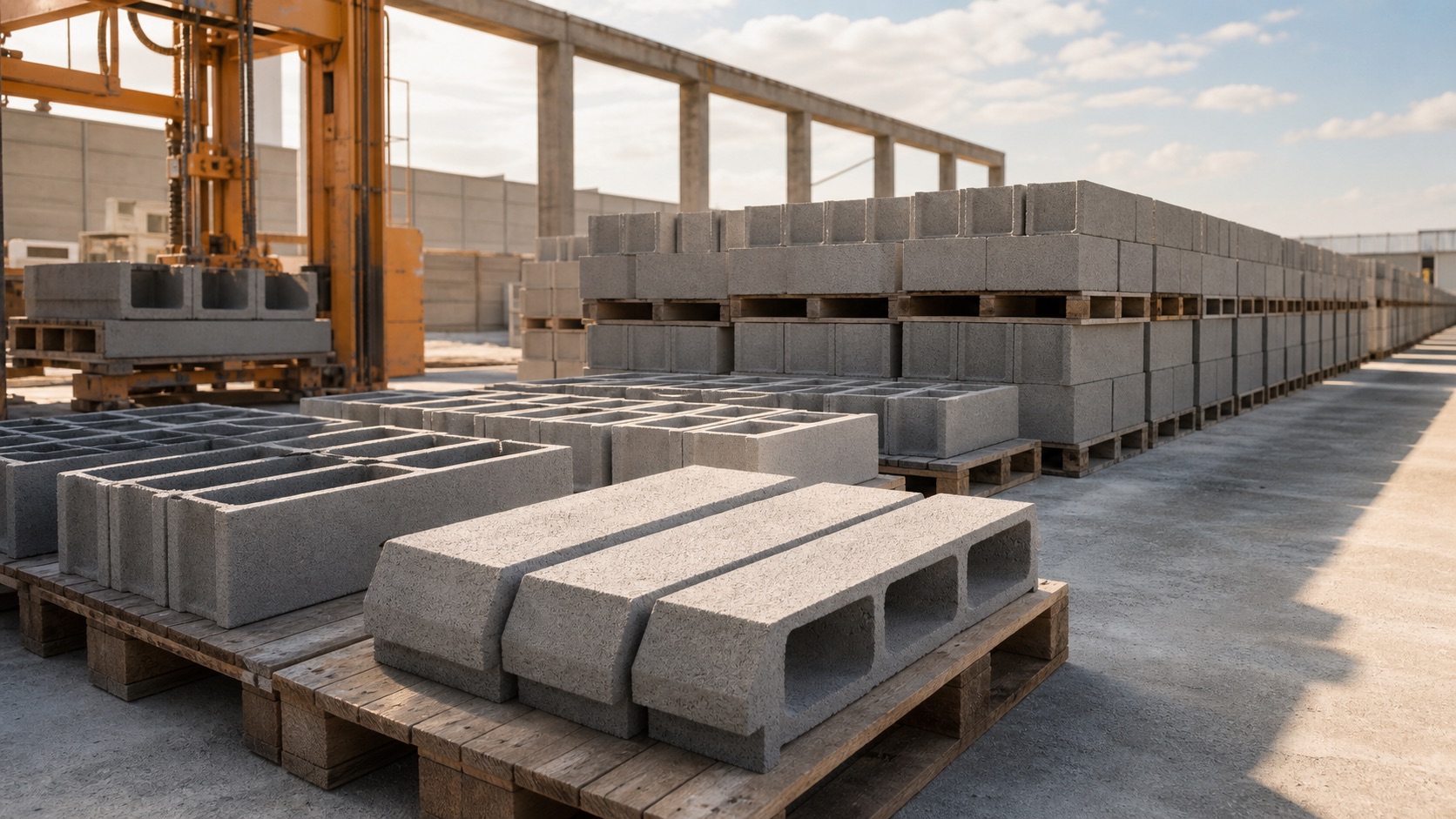 Producción y acomodo de material en Blockasa