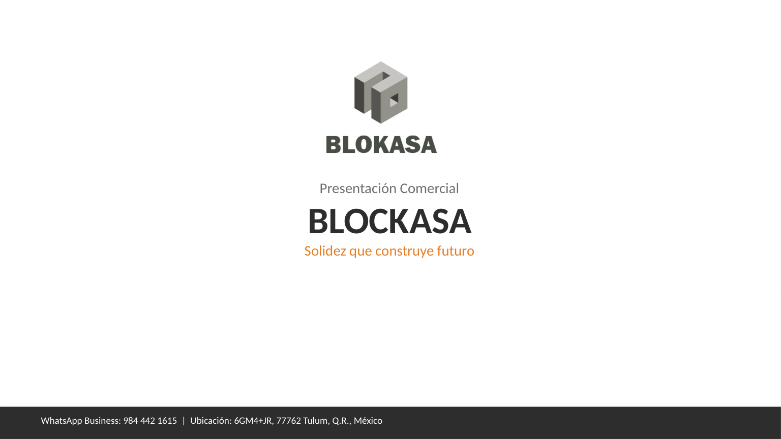 Portada presentación BLOCKASA