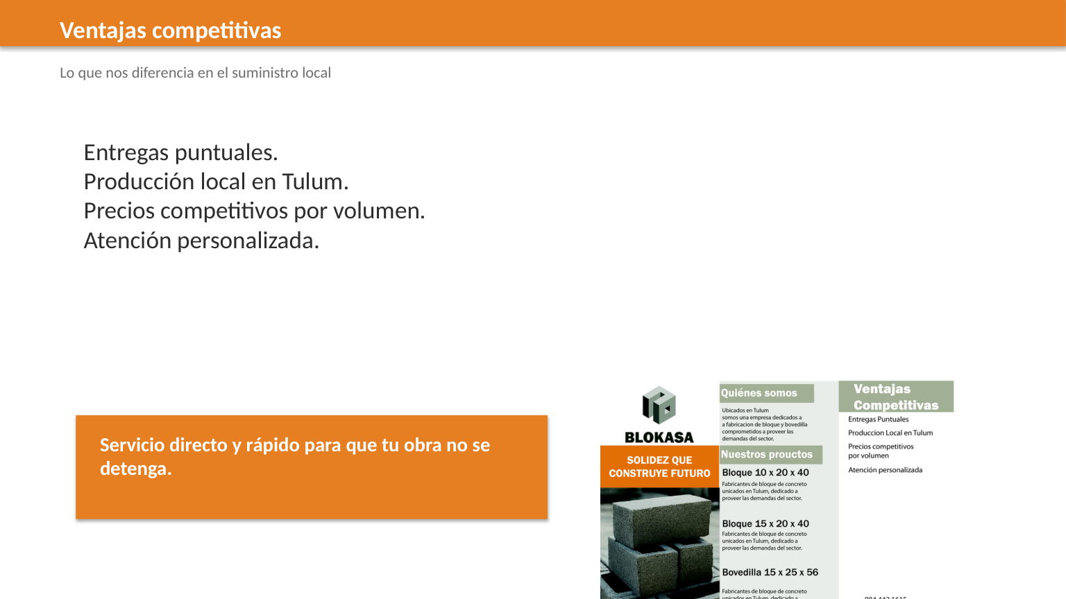 Ventajas competitivas BLOCKASA